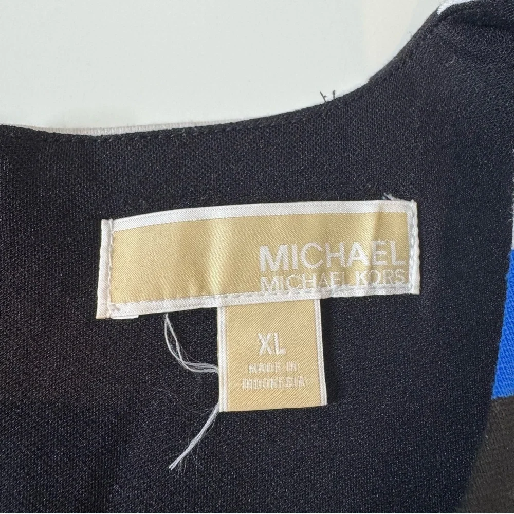 Michael kors Striped Blue and Black Dress size XL